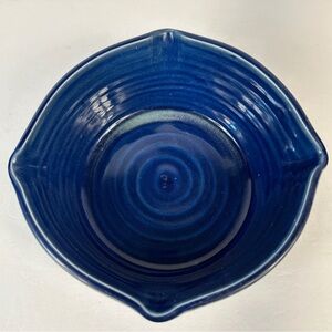 Vintage Cobalt Blue Fiestaware Style Batter Bowl Stoneware